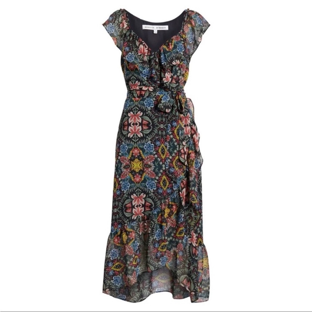 Rebecca Minkoff ‘Jessica’ floral wrap dress.